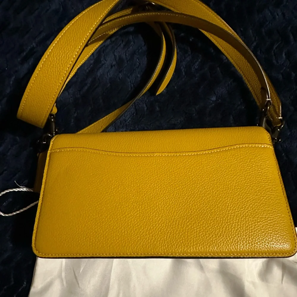 Coach Tabby 26 Mustard Yellow Crossbody Bag - Picture 10 of 13